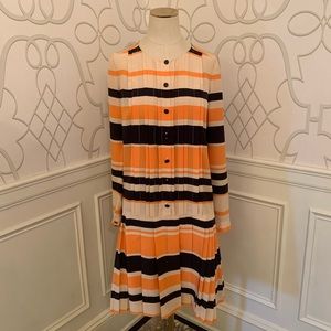 J. Mendel Resort 2015 Pleated Dress Dropped Waist